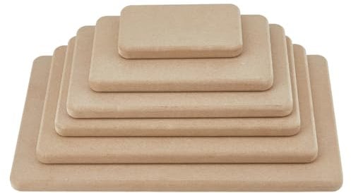 SUPERFINDINGS 6 Sizes Pottery Molds for Clay Ceramic Molds Slump Molds for Pottery Rectangle Ceramic Plate Pottery Forming Molds for Handbuilding Dish Plate Mold