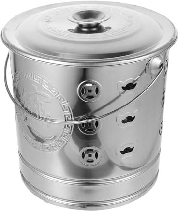 Happyyami Brennender Eimer Aus Metall Käfigfeuer Rauchlose Grube Mülltonnen Verbrennungsanlagen Schwarze Brennende Tonne Müllverheißung Verbrennungsanlage Geldverbrennungsanlage