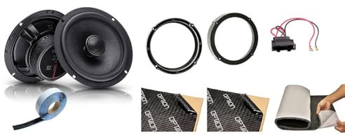 Option Juego de altavoces traseros compatibles con Skoda Fabia 5J – Sistema de altavoces coaxiales 100% Plug & Play – 50 W RMS, 3 ohmios, 88 dB eficiencia