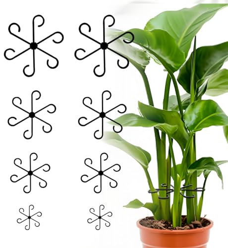GIONAR 8 Stück Pflanzenstütze Staudenhalter, Pflanzenhalter, Pflanzen Stütze, Pflanzenstützen für Zimmerpflanzen, Blumenhalter, für Monstera Rankhilfe, Und Alocasia, Tomaten Hortensien