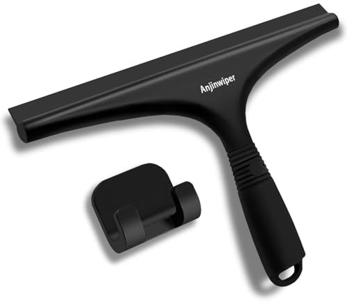 Shower Squeegee,10 inch All-Purpose Silicone Squeegee for Bathroom, Shower Doors, Mirrors, Tiles and Car Windows