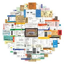 55Stück Flugtickets Aufkleber für Fahrrad,Gepäck,Motorrad,Kühlschrank,Stoßstange,Computer,Laptop,Cartoon Luftfahrt Boarding Pass Vinyl Sticker,Kinder Jungen Geschenk,Airplane ticket Graffiti Sticker