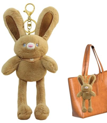 Tewzafiya Bush Bunny, Keychain Bunny - Schleppohrenhalter | Toychat Plüschhase Kaninchen Kaninchen Soft Cimio Grave Steckdosen für Kinder