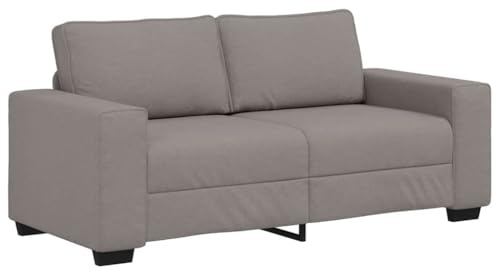 vidaXL 2-Sitzer-Sofa Taupe 180x77x82 cm Stoff