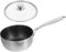 Mikinona 1 Set Padella antiaderente a nido d'ape zuppa pentola piccolo pentole per cucina mini pentole Piccole pentole pentolino in acciaio inox Acciaio inossidabile Argento