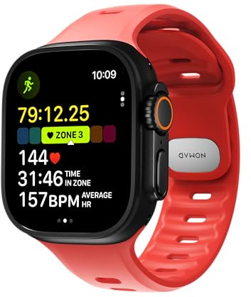 NOMAD Tempo - Correa deportiva delgada impermeable para Apple Watch de 49 mm