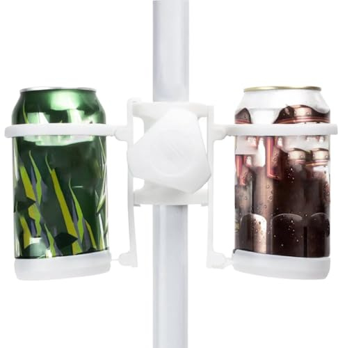 Beach Umbrella Drink Holder - Poolside Umbrella Stand for Cups | Leakproof Beverage Bottle Rack for Garden Beach Lawn Parasol Camping Relaxation Family Outing Park