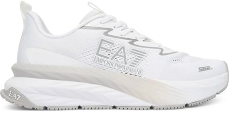 EA7 Emporio Armani Laufschuhe Optical White/Silver US26EA10 7X000603 AF22914 MZ484, Weiß Silber, 42 EU