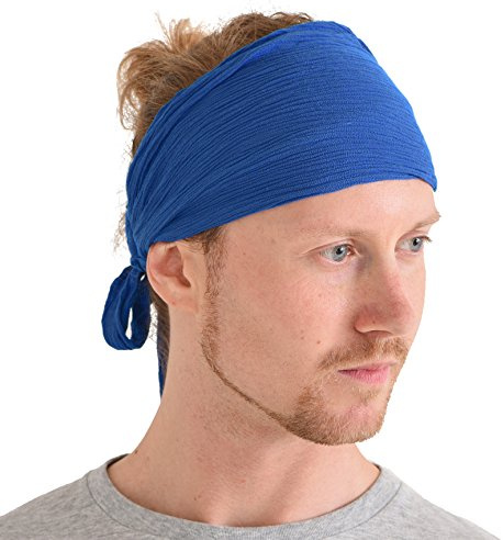 CHARM Damen Stirnband & Herren Haarband, Kopftuch Bandana | aus Viskose, Dreadband, Boho Stirnbänder, Haarschmuck, Zubehör für Festival, Pirat Kostüm, Accessoires