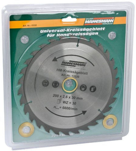 Mannesmann HM-Kreissaegeblatt WZ, 200 x 30 mm, Z=30 mittel, 3 , M13330