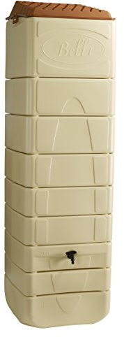 Belli 0994 9 Wasserfass/Regentonne, zur Wandbefestigung, 650 l, 60 x 200 cm
