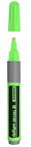 Stanger 180009507 - Evidenziatore TM 100 Softgrip, verde