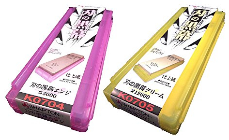 SHAPTON Ha No Kuromaku Keramik-Schleifstein (C-Set) feine Körnung (#5000) + feine Körnung (#12000)