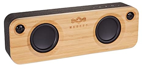 Marley Get Together Cassa Bluetooth Portatili, Altoparlante Portatile in Bambù Sostenibile, Wireless Senza Fili, Autonomia Batteria da 8 Ore, Compatibile Samsung, iPhone, Android, Tablet, Nero
