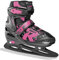 Roces Kinder Jokey Ice 2.0 Girl Verstellbarer Schlittschuh, black-fuchsia, 38-41 EU