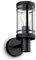 SSC-LUXon Wandlaterne MIENTO wetterfest IP44 - rostfreie Außenleuchte in schwarz inkl. LED Retro Birne E27 6W warmweiß
