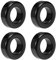sourcing map 4Stücke Ferrit Ring Eisenpulver Toroid Kerne 19,3 x 33,7 x 11,3 mm schwarz grau de