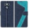 MOBESV Hülle für LG G6 Handyhülle, Lederhülle mit Kartenfach, Klapphülle mit Ständer, Flip Case Handytasche Schutzhülle, Modisch Blau