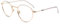 Firmoo Blaulichtfilter Brille ohne Sehstärke für Damen Herren, Anti Blaulicht Computer Brille PC Brille gegen Augen-/Kopfschmerzen (49-22-145(Schmal), Gold)