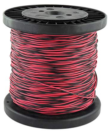 WITTKOWARE YV Schaltdraht, 2x0,6mm, verseilt, Kupfer verzinnt, 100m Draht auf 125mm Kunststoffspule, Adernfarben rot/schwarz