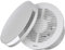 EUROPLAST Ø 150mm Bad-Lüfter mit Front, Leise Ventilator mit Kugellager (Rund mit Feuchtigkeitssensor) - Kunststoff - Weiß