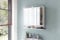 Schildmeyer Spiegelschrank Carlos 149547, Holzwerkstoff, weiß, 74,5 cm mit Regal
