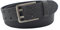 NK Belt GmbH Handgemachter Herren Ledergürtel aus Büffelleder mit Doppeldorn Schnalle, Made in Germany, Anzug Jeans Gürtel 43mm #DD-15 (Schwarz, 100cm Gesamtlänge 115cm)