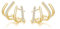 SLUYNZ 925 Sterling Silber Manschetten ohrringe für Damen Mädchen Ear Cuff Ohrringe Crawler Ohrringe Ohrklemme (B-Gold)