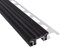 Alu Stufenprofil Fliesenschiene mit 26mm PVC-Einlage L250cm H10mm schwarz