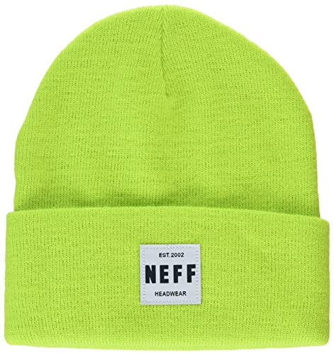 NEFF Herren Lawrence-3 Beanie-Mütze, Limette, Einheitsgröße
