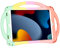 iPad 10.2 Hülle Kinder, Adocham Schutzhülle für iPad 9.,8.,7. Generation, integrierter Standgriff und kommt mit einem Gurt, leichtes, stoßfestes Silikon, iPad 10.2 Zoll 2021/2020/2019 (Regenbogen 2)