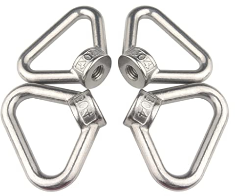 BOUACOUA Dreiecksform Ringmutter M12 Augenmutter 304 Edelstahl Ösenmutter (1 Stück)