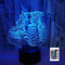 SUPERRUIDALONG 3D Traktor Fernbedienung 16 Farben Nachtlichter Illusion Acryl LED Tisch Nachttisch Lampe Kinder Schlafzimmer Schreibtisch Dekor Geburtstag Weihnachten Geschenke Spielzeug für Kinder