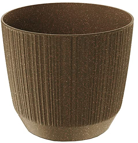Prosperplast Blumentopf Farbe Kaffeebraun, ohne Behälter, Kollektion RYFO ECO 19,5 x 19,5 x 17 cm, Fassungsvermögen L.
