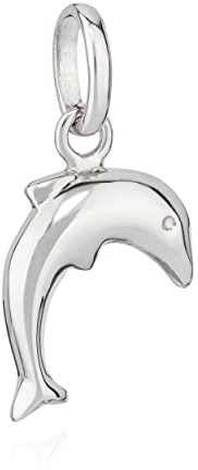 NKlaus Kettenanhänger Delfin 925 Silber anlaufgeschützt glanz 9x10mm Delphin Talisman 9720