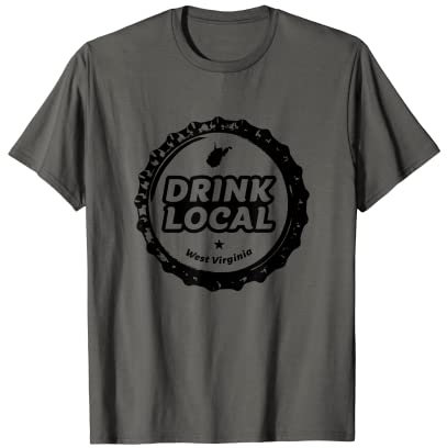Drink Local West Virginia Craft Bierflaschenverschluss T-Shirt