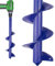 SYITCUN Punta elicoidale per Trapano da Giardino 9x40cm, Strumento per Scavare per Piante, per forare, Punta a trivella Solida, Punta a Spirale
