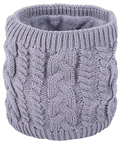 Unisex Winter Schlauchschal Loop Schal Rundschal Dick Fleece Halswärmer Gefüttert Weichem Thermo Halsschlauch Halstuch Schlauch Nackenwärmer Herren Damen Winter zum Sport Ski Fahrrad Halstücher