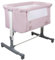 Asalvo Minicuna Colecho 2 en 1 con Fijación a la Cama - Función Balancín + Altura Ajustable + Laterales Transpirables - para Dormir Cerca del Bebé con Comodidad y Seguridad - Calm Rosa