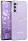 Handyhülle für Samsung Galaxy S20 FE 5G Hülle, CaseLover Glitzer Transparent Hülle Cute Herz Muster Mädchen Galvanik Ultra Dünn Weich TPU Silikon Kameraschutz Stoßfeste Schutzhülle für S20 FE, Clear B