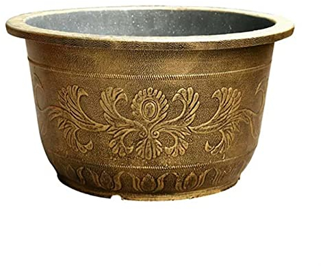 HASMI Zimmerpflanzen Dekorativer Harz-Gartenpflanzer, Blumentöpfe mit Drainage, Pflanzgefäße, Gartenblumentopf, Heimbüro, Gartenpflanzenbehälter, Dekoration Pflanztopf Groß (Size : 60cm)