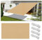 Sonnensegel Wasserdicht Rechteckig 3.5x4M Multi Farbe und Größe Sonnensegel Balkon UV Schutz Sonnenschutz Markise Mit Ösen Und Kordel für Balkon Terrasse Garten