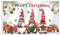 SENSEVEN Merry Christmas Flagge, 90 x 150 cm, doppelseitig, Winter-Weihnachtswichtel, Winterurlaub, Kiefer, Weihnachtsgeschenke, Ornamente, Zwerg, Banner mit Messingösen für Hof, Veranda,