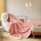 Hixingo Reine Farbe Fleecedecke Kuscheldecke Wolldecke, Mikrofaser Sofa Überwurfdecke Flauschig Sofadecke, Weich Sofaüberwurf Couchdecke Wohndecke (200x230cm,Rosa Herz)