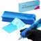 EIPTWH 200PCS Tattoo Stift Abdeckungen, blaue Farben Einweg Tattoo Maschine Stift Taschen Thikcer&Wider Tattoo Maschine Plastikabdeckungen für Tattoo Künstler Tattoo Supplies