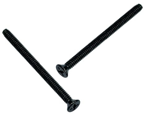 Adiyer Lot de 40 vis de sortie extra longues noires de 15,2 à 81,3 x 4,3 cm pour rallonge de prise électrique en acier inoxydable 304