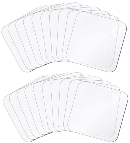 Mooshy 100 Stück Doppelseitiges Klebeband Extra Stark Nano Tape Doppelseitig Strapazierfähig Transparent Doppelseitige Klebepads Wasserfest Nano Spurloses Klebepads für Böden Wand Tür