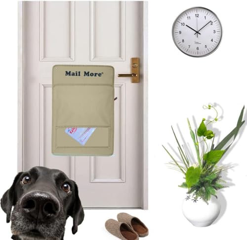 MAIL MORE® Letter Catcher for Front Door, Mail Cage, Letterbox Catcher, Door Box, Mail Letter Cage(CREAM)