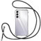Vauki Coque pour Samsung Galaxy A14 5G avec Cordon de Collier,Silicone Transparent TPU+PC Bumper Protection Étui Lanyard avec Sangle Réglable Chaîne Case pour Samsung A14 5G