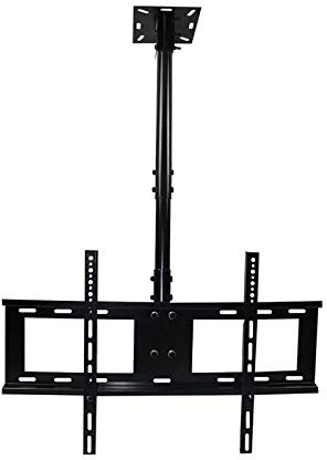 Supporto TV Supporto da parete per TV Supporto da soffitto per TV, adatto a schermo piatto LCD da 40-60 pollici e TV curvi, inclinazione e rotazione telescopica in altezza regolabile, può contenere f